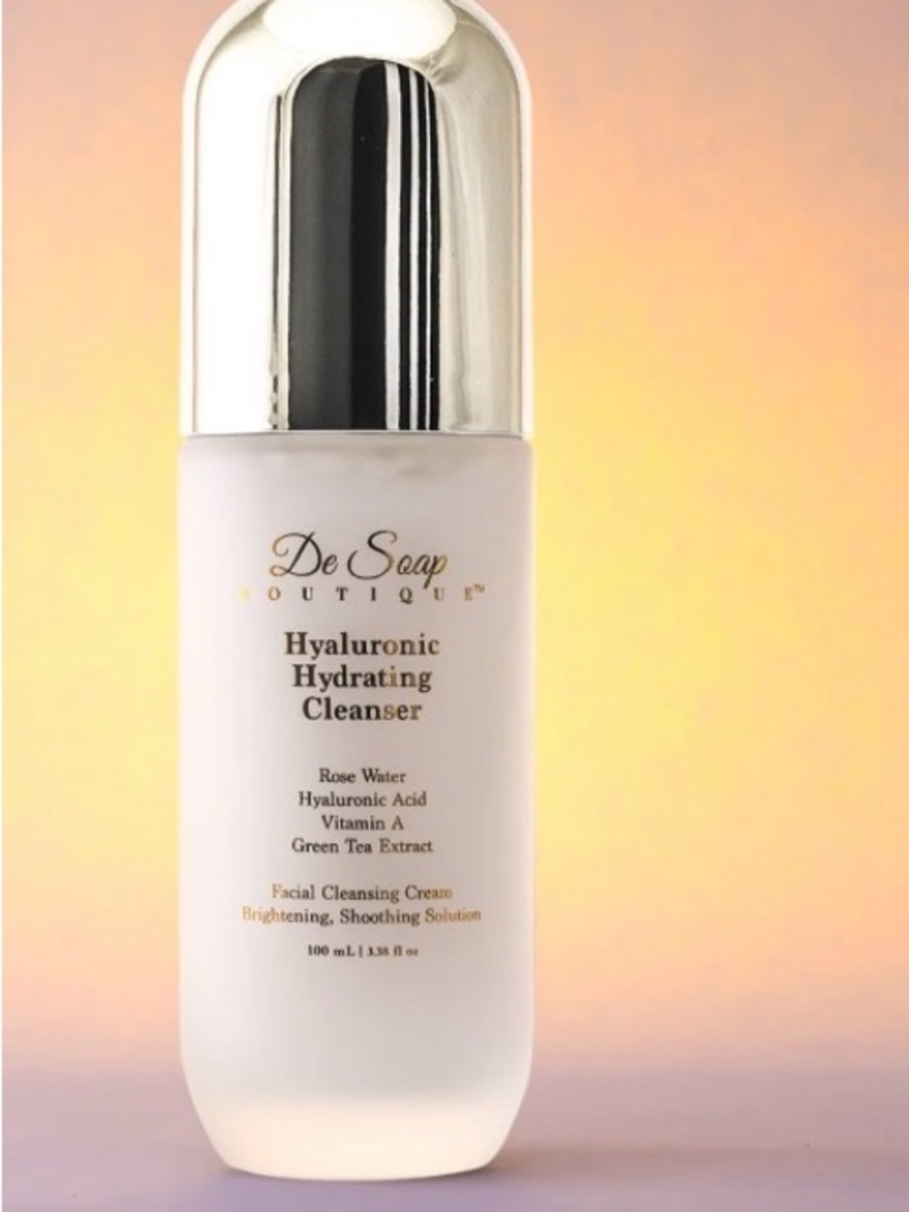 De Soap Boutique Hyaluronic Hydrating Facial Cleansing Cream. 100 ml 3.38 fl oz